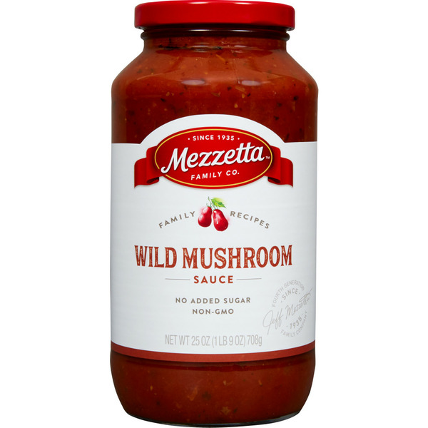 Pasta Sauce Mezzetta Family Recipes Wild Mushroom Sauce hero