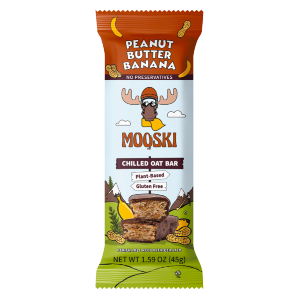 Granola Mooski Peanut Butter Banana Chilled Oat Bar hero