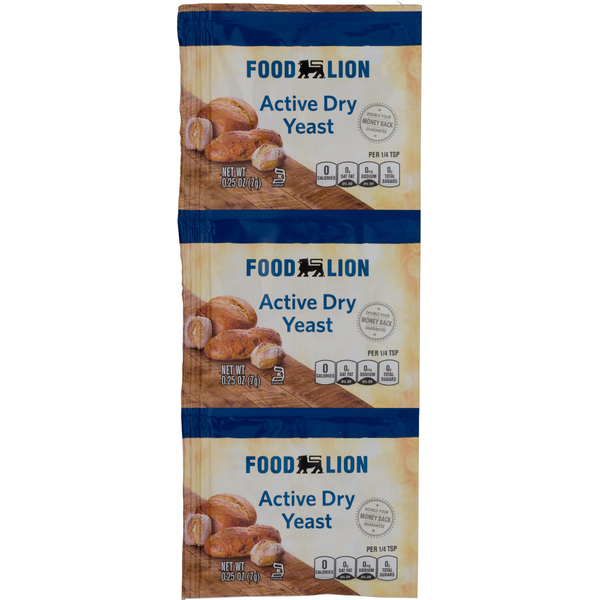 Baking Ingredients Food Lion Active Dry Yeast hero