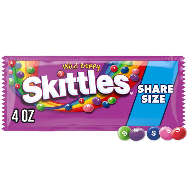 Candy & Chocolate Skittles Wild Berry Chewy Candy Share Size hero