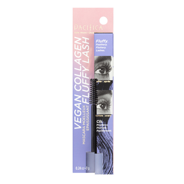 Beauty Care Pacifica Vegan Collagen Fluffy Lash Mascara, Black, Vegan Brush hero