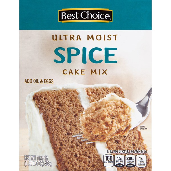 Doughs, Gelatins & Bake Mixes Best Choice Spice Ultra Moist Cake Mix hero