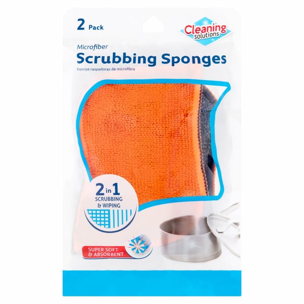 Cleaning Products Cleaning Solutions Microfiber Scrubbing Sponges hero