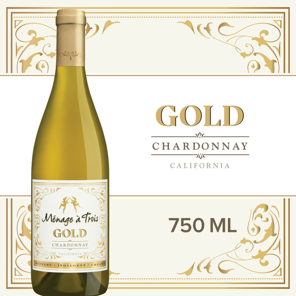 White Wines Ménage à Trois Gold Chardonnay White Wine hero