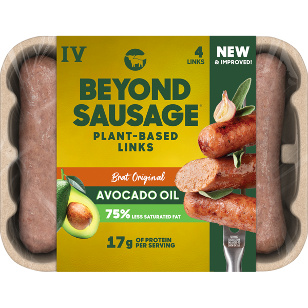 Tofu & Meat Alternatives Beyond Meat Beyond Sausage, Plant-Based Sausage Links, Brat Original hero