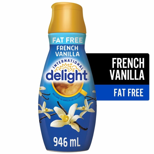 Cream International Delight Fat Free French Vanilla Coffee Creamer hero