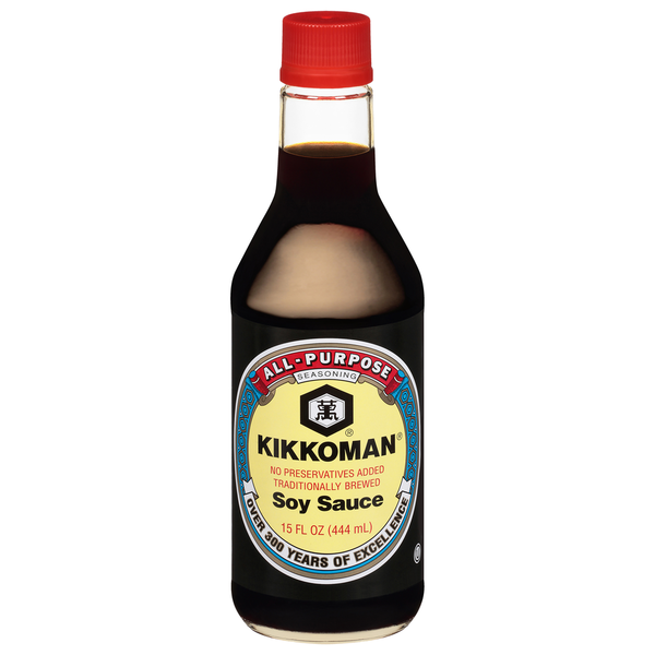 Asian Foods Kikkoman Soy Sauce hero