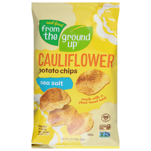 Chips & Pretzels From the Ground Up Potato Chips, Cauliflower, Sea Salt hero