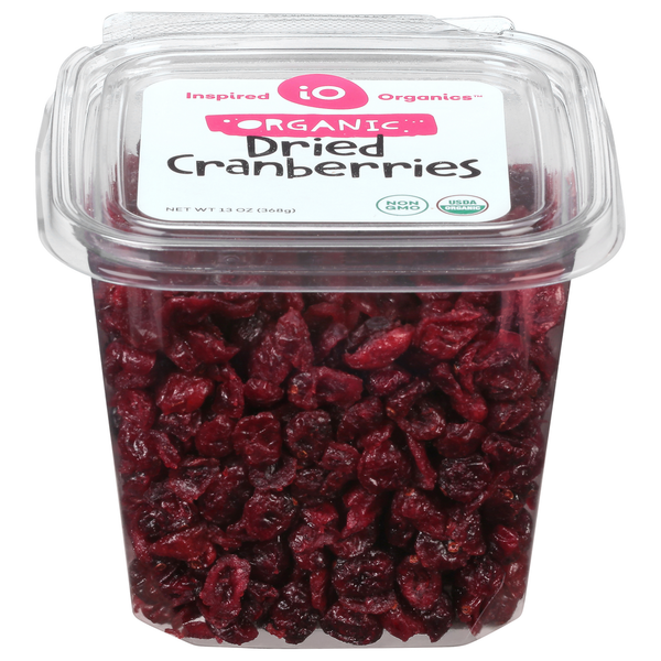 Packaged Vegetables & Fruits Inspired Organics Cranberries, Organic, Dried hero