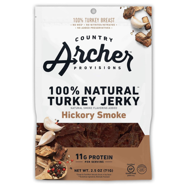 Country Archer Turkey Jerky, Hickory Smoke hero