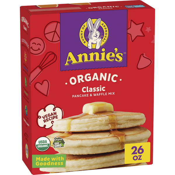 Hot Cereal & Pancake Mixes Annie's Organic Pancake and Waffle Mix hero