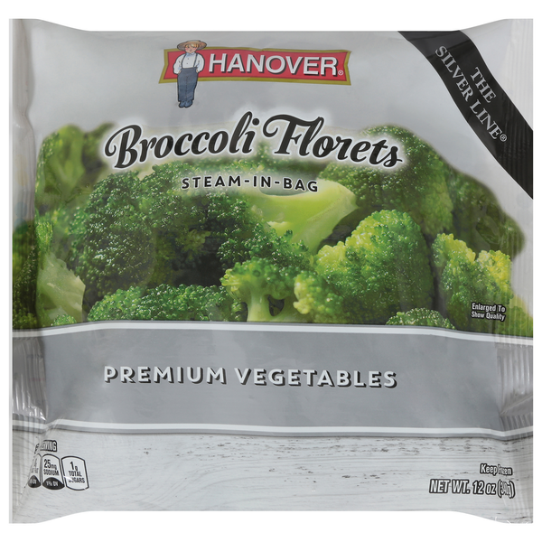 Frozen Produce Hanover Broccoli Florets, Premium Vegetables hero