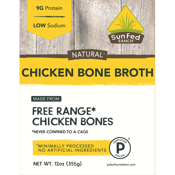 Soup, Broth & Bouillon SunFed Ranch  Free Range Chicken Bone Broth hero