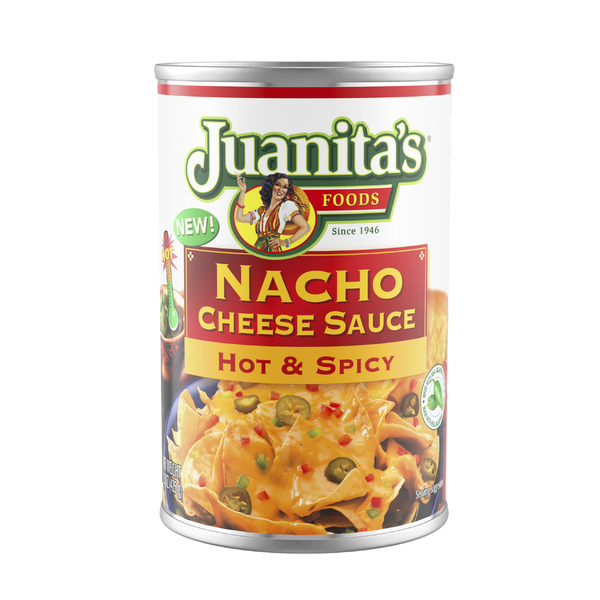 Packaged Cheese Juanita's Foods Nacho Cheese Sauce Hot & Spicy hero