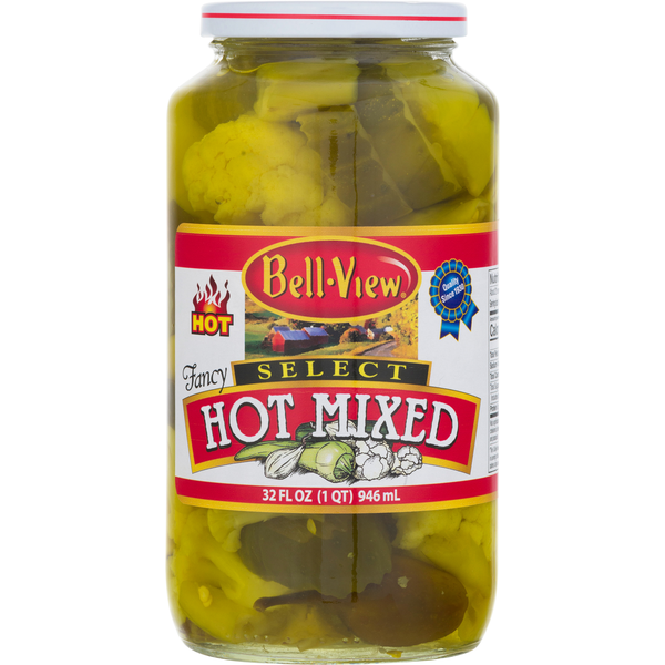 Pickled Goods & Olives Bell-View Pickles, Hot Mixed, Fancy hero