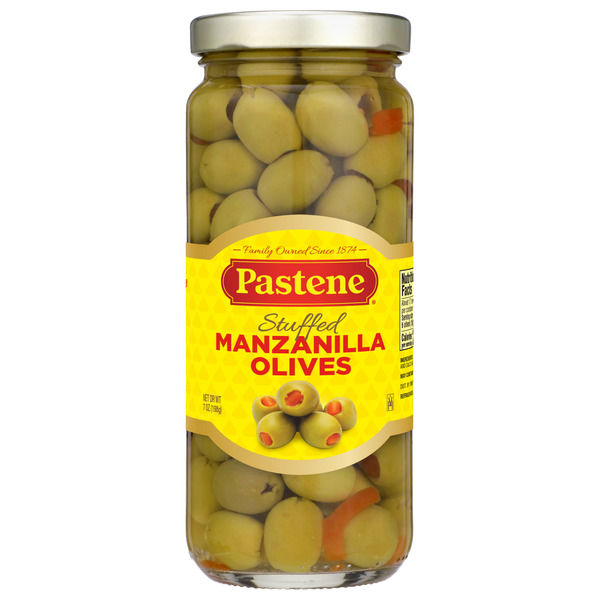 More International Foods Pastene Stuffed Manzanilla Olives hero