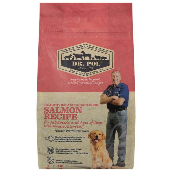 Dog Food & Care Dr. Pol Dog Food, Grain-Free, Salmon Recipe, Healthy Balance hero