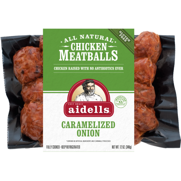 Packaged Meat Aidells Caramelized Onion Chicken Meatballs hero