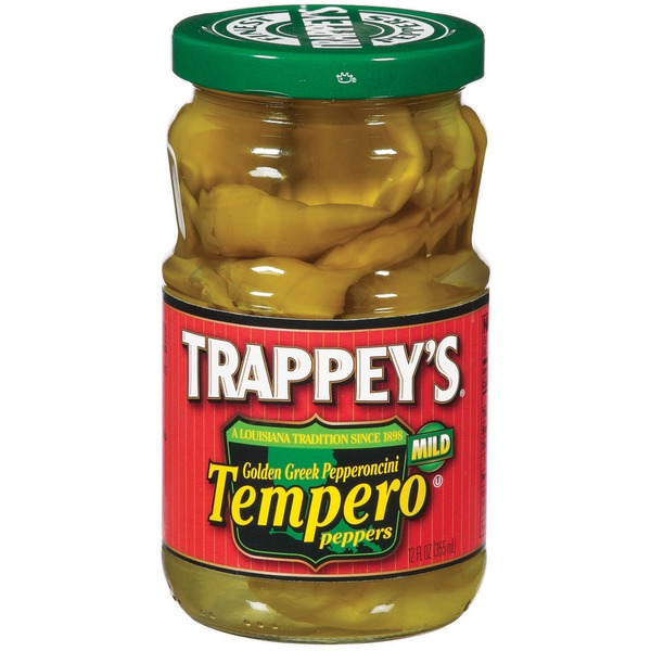 Pickled Goods & Olives Trappey's Tempero Peppers, Golden Greek Pepperoncini, Mild hero