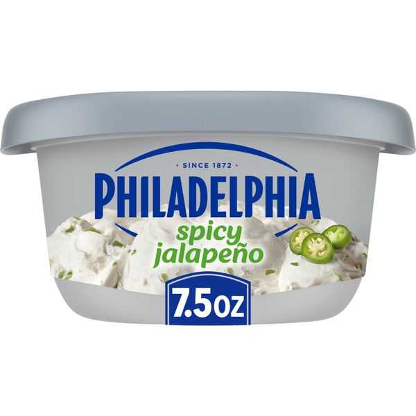 Other Creams, Cheeses & Dips Philadelphia Spicy Jalapeno Cream Cheese Spread hero