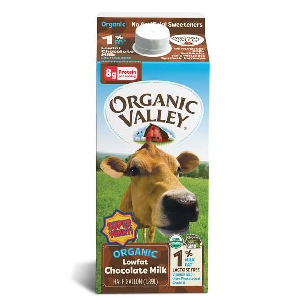 Milk Organic Valley Lactose Free 1% Lowfat Organic Chocolate Milk hero