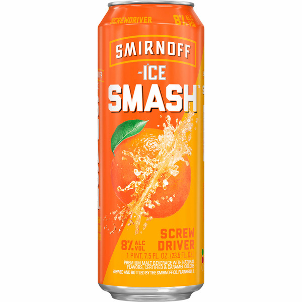 Flavored Hard Beverages Smirnoff Ice Smash Screwdriver hero