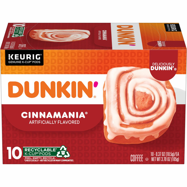 Coffee Dunkin' Coffee, K-Cup Pods, Cinnamania hero