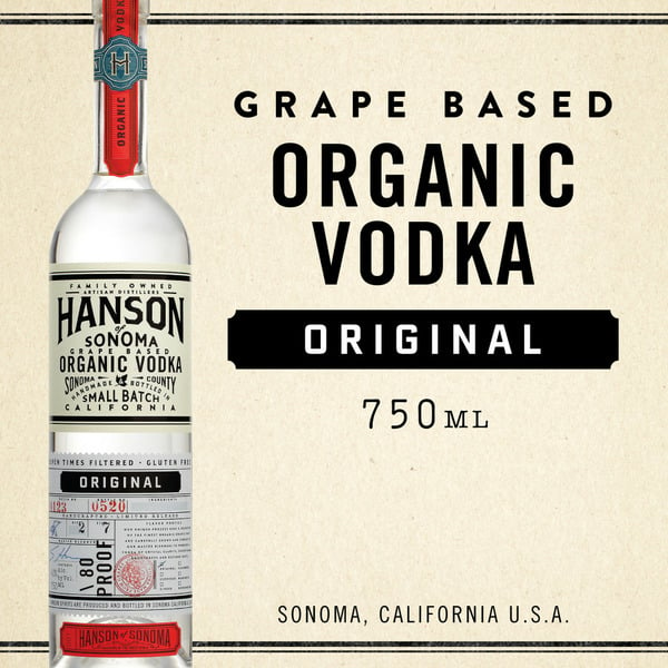 Spirits Hanson of Sonoma Organic, Original Grape-Based, Family Made Vodka hero