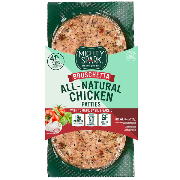 Packaged Poultry Mighty Spark Bruschetta Chicken hero