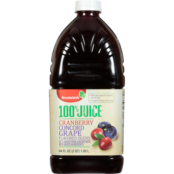 Juice & Nectars Brookshire's 100% Juice, Cranberry, Concord Grape hero