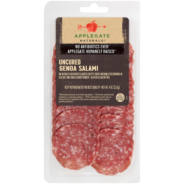 Lunch Meat-Prepackaged Applegate Genoa Salami hero