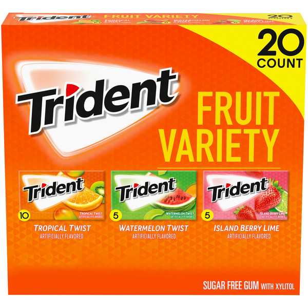 Mint & Gum Trident Variety Sugar Free Gum hero