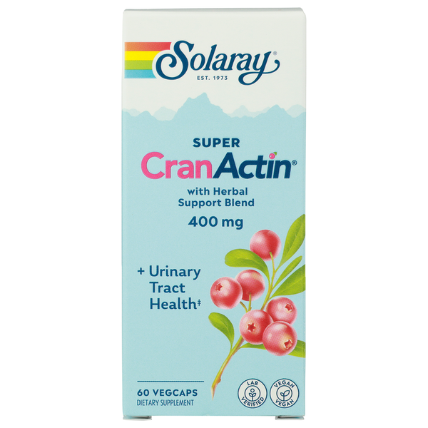 Feminine Care Solaray Super Cranactin Cranberry Extract, Bacterial Antiadherence Formula hero