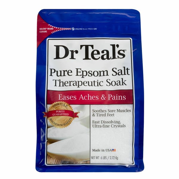 First Aid Dr Teal’s Pure Epsom Salt Soak, Therapeutic, Fragrance Free hero