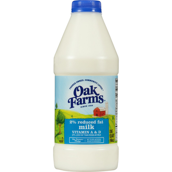 Milk Oak Farms Reduced Fat Milk hero