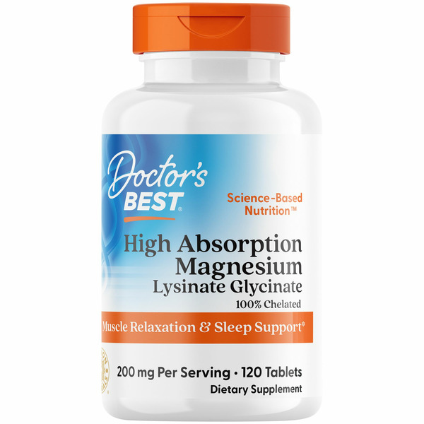 Magnesium Doctor’s Best Magnesium, High Absorption 100% Chelated, Tablets hero