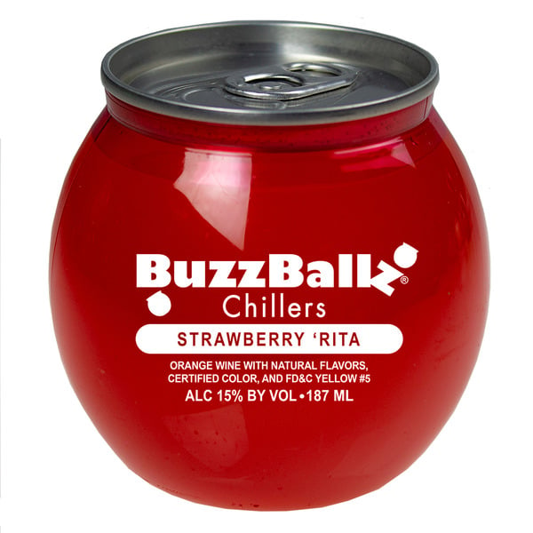 Flavored Hard Beverages BuzzBallz Strawberry 'Rita hero