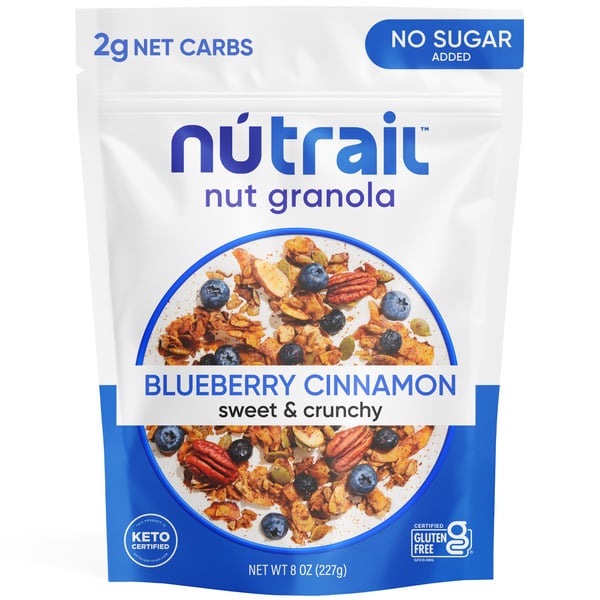 NuTrail Blueberry Cinnamon, No Sugar Added, Nut Granola hero