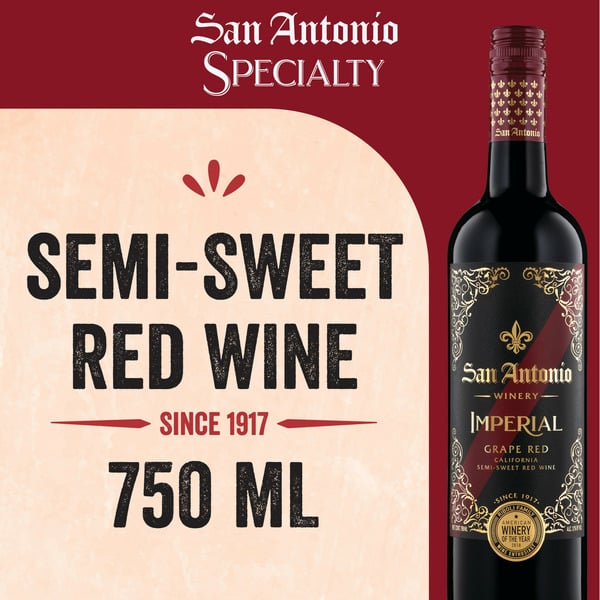 Spirits San Antonio Winery Imperial Red, Semi-Sweet hero