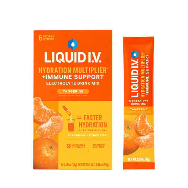 Fresh Fruits Liquid I.V. Hydration Multiplier + Immune Support, Tangerine hero