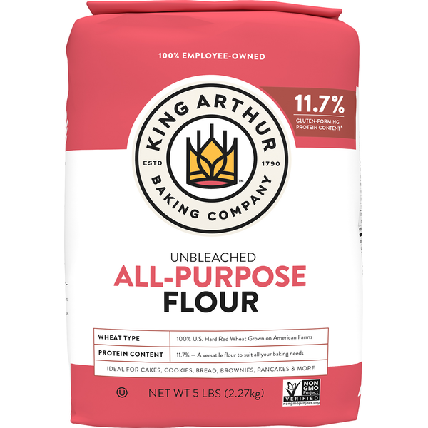 Baking Supplies & Decor King Arthur Baking Company All-Purpose Flour, Unbleached hero