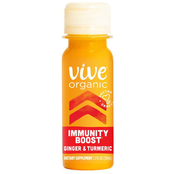 Refrigerated Vive Organic Immunity Boost Original, Ginger & Turmeric Shot hero