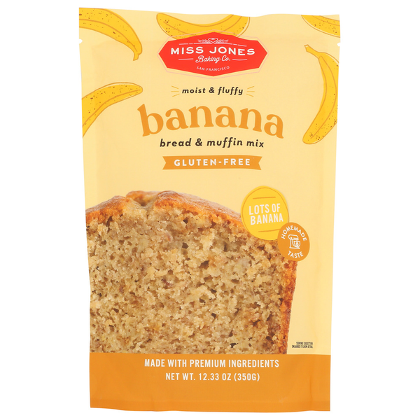 Miss Jones Baking Co. Bread Mix Banana hero