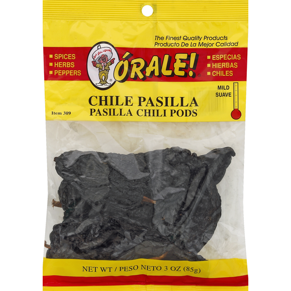 Spices & Seasoning ÓRALE! Chili Pods, Pasilla, Mild hero