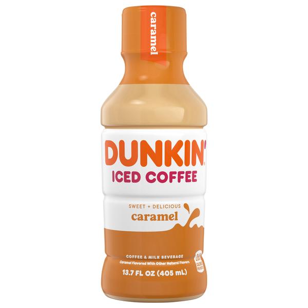 Refrigerated Dunkin' Iced Coffee, Caramel hero