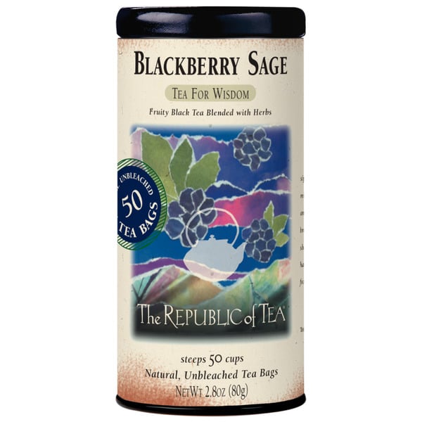 Tea The Republic of Tea Blackberry Sage Black Tea Bags hero