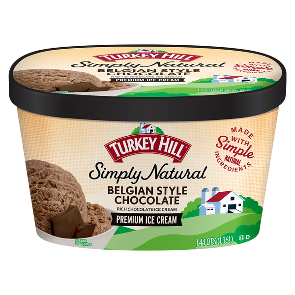 Ice Cream & Ice Turkey Hill Ice Cream, Belgian Style Chocolate, Premium hero