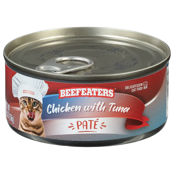 Beefeaters Cat Food, Chicken with Tuna, Pate hero