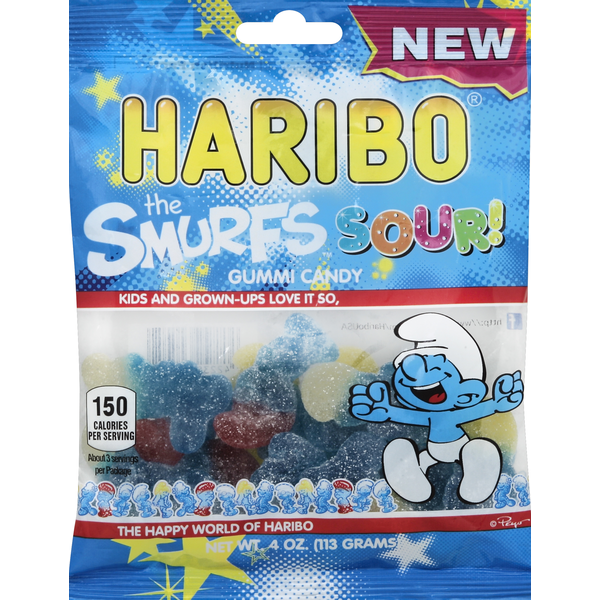 Candy & Chocolate HARIBO Gummi Candy, The Smurfs Sour! hero