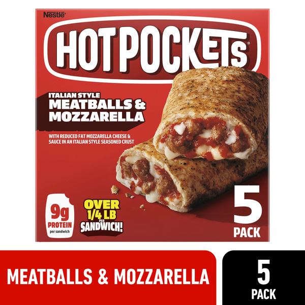 Frozen Meals Hot Pockets Hot Pocket Meatball Mozzarella hero